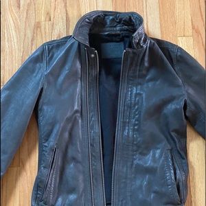 All saints leather jacket - XS